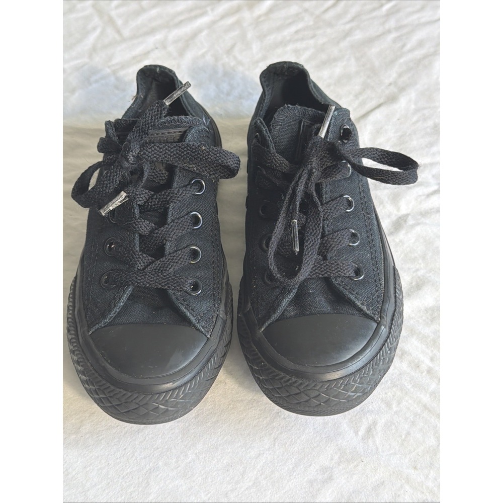 Kids Size 12 Converse All Star Black Low Top Canvas Sneakers Classic Black Chuck